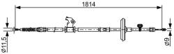 Bosch Cablu, frana de parcare BOSCH 1 987 482 502 (1 987 482 502) - fixbox