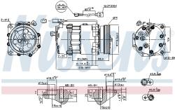 NISSENS Compresor, climatizare NISSENS 890761 (890761)
