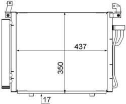 MAHLE Condensator, climatizare MAHLE AC 712 000S (AC 712 000S)