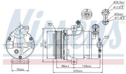 NISSENS Compresor, climatizare NISSENS 89197 (89197)