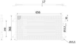 MAHLE Condensator, climatizare MAHLE AC 366 000S (AC 366 000S)