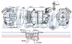 NISSENS Compresor, climatizare NISSENS 89420 (89420)