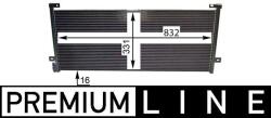 MAHLE Condensator, climatizare MAHLE AC 884 000P (AC 884 000P)