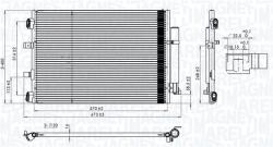 Magneti Marelli Condensator, climatizare MAGNETI MARELLI 350203106500 (350203106500) - fixbox