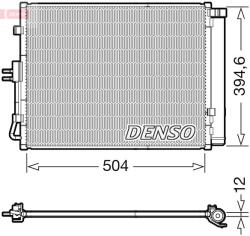 DENSO Condensator, climatizare DENSO DCN43005 (DCN43005) - fixbox