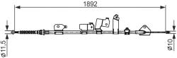 Bosch Cablu, frana de parcare BOSCH 1 987 482 439 (1 987 482 439) - fixbox