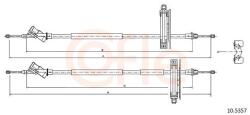 COFLE Cablu, frana de parcare COFLE 10.5357 (10.5357) - fixbox