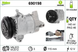 VALEO Compresor, climatizare VALEO 690198 (690198)