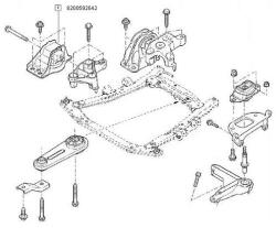 Original Renault Suport motor ORIGINAL RENAULT 82 00 592 642 (82 00 592 642)