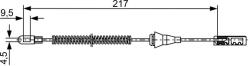 Bosch Cablu, frana de parcare BOSCH 1 987 482 461 (1 987 482 461) - fixbox