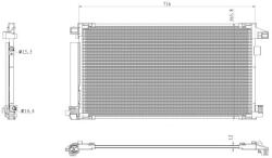 NRF Condensator, climatizare NRF 350500 (350500)
