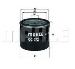 MAHLE ORIGINAL Filtru ulei MAHLE ORIGINAL OC 272 (OC272)