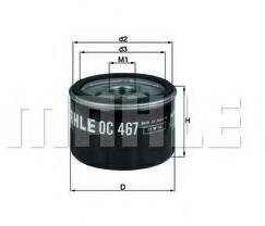 Mahle Original Filtru ulei MAHLE ORIGINAL OC 467 (OC467)