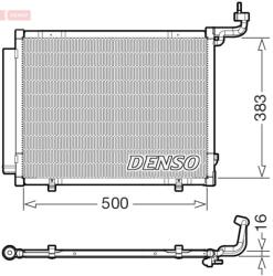 DENSO Condensator, climatizare DENSO DCN10057 (DCN10057) - fixbox