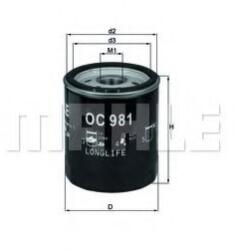 MAHLE ORIGINAL Filtru ulei MAHLE ORIGINAL OC 981 (OC981)