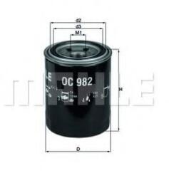 MAHLE ORIGINAL Filtru ulei MAHLE ORIGINAL OC 982 (OC982)