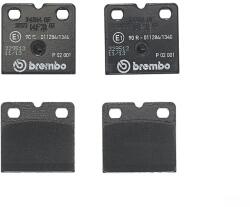 BREMBO Set placute de frana, frana de parcare cu disc BREMBO P 02 001 (P 02 001)