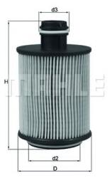 MAHLE ORIGINAL Filtru ulei MAHLE ORIGINAL OX 559D (OX559D)