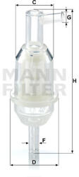 MANN-FILTER Filtru combustibil MANN-FILTER WK 31/5 (10) (WK315(10))