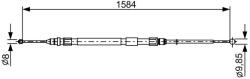 Bosch Cablu, frana de parcare BOSCH 1 987 482 491 (1 987 482 491) - fixbox