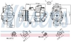NISSENS Compresor, climatizare NISSENS 890412 (890412)