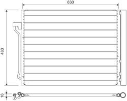 VALEO Condensator, climatizare VALEO 822739 (822739)