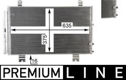 MAHLE Condensator, climatizare MAHLE AC 69 000P (AC 69 000P)