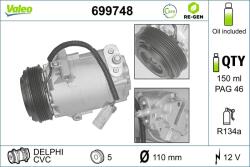 VALEO Compresor, climatizare VALEO 699748 (699748)