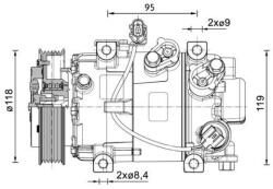 MAHLE Compresor, climatizare MAHLE ACP 1466 000P (ACP 1466 000P)