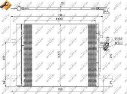 NRF Condensator, climatizare NRF 35884 (35884)