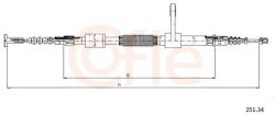 COFLE Cablu, frana de parcare COFLE 251.34 (251.34) - fixbox
