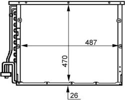 MAHLE Condensator, climatizare MAHLE AC 179 000S (AC 179 000S)