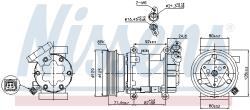 NISSENS Compresor, climatizare NISSENS 89332 (89332)