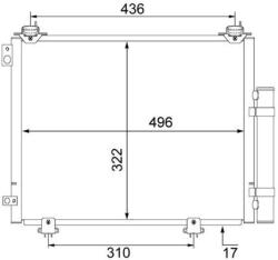 MAHLE Condensator, climatizare MAHLE AC 484 000S (AC 484 000S)