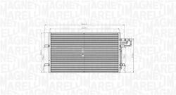 Magneti Marelli Condensator, climatizare MAGNETI MARELLI 350203915000 (350203915000) - fixbox