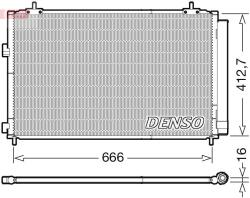 DENSO Condensator, climatizare DENSO DCN50059 (DCN50059) - fixbox