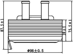 MAHLE Radiator ulei, ulei motor MAHLE CLC 197 000S (CLC 197 000S)