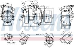 NISSENS Compresor, climatizare NISSENS 89116 (89116)
