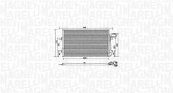 Magneti Marelli Condensator, climatizare MAGNETI MARELLI 350203934000 (350203934000) - fixbox