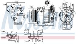 NISSENS Compresor, climatizare NISSENS 890125 (890125)