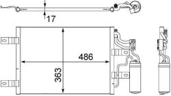 MAHLE Condensator, climatizare MAHLE AC 409 000S (AC 409 000S)