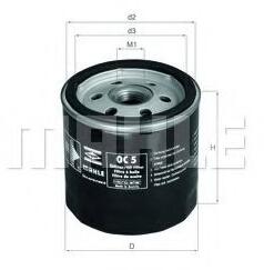 MAHLE ORIGINAL Filtru ulei MAHLE ORIGINAL OC 5 (OC5)