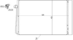 MTR Condensator, climatizare MTR 13054381 (13054381) - fixbox
