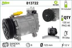 VALEO Compresor, climatizare VALEO 813722 (813722)