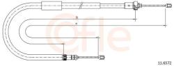 COFLE Cablu, frana de parcare COFLE 11.6572 (11.6572) - fixbox