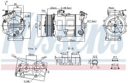 NISSENS Compresor, climatizare NISSENS 890947 (890947)
