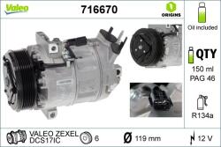 VALEO Compresor, climatizare VALEO 716670 (716670)