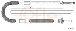 COFLE Cablu, frana de parcare COFLE 641.12 (641.12) - fixbox