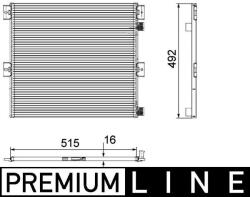 MAHLE Condensator, climatizare MAHLE AC 125 000P (AC 125 000P)