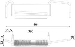 MAHLE Radiator ulei, ulei motor MAHLE CLC 314 000S (CLC 314 000S)